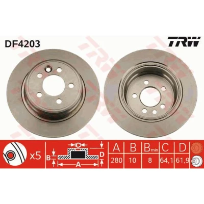 Afbeelding van Trw Remschijf DF4203