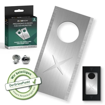 Afbeelding van FixedNow Vervangende messen [9 stuks] voor robotmaaier compatibel met Honda Miimo, roestvrij staal, complete set roestvrijstalen messen, reserveonderdelen