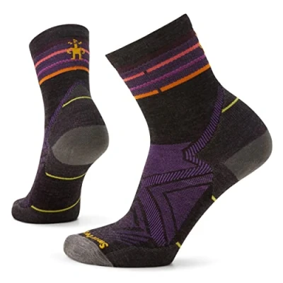 Afbeelding van Smartwool RUN ZERO Cushion MID CREW Sportsokken, Dames, Maat: 42 45, Charcoal