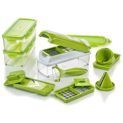 Afbeelding van Genius Nicer Dicer Smart Julietti Groentesnijder, spiraalsnijder, juliennesnijder, snijden, blokjes, schaven, schillen, juliennes, mandoline
