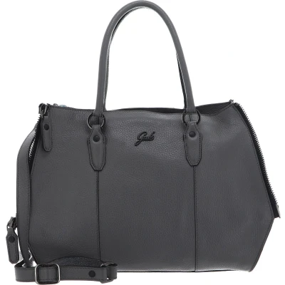 Afbeelding van Gabs Leren Schoudertas Ivette TG Bull + Crosta Black Shoulder Bag Basalto Grijs