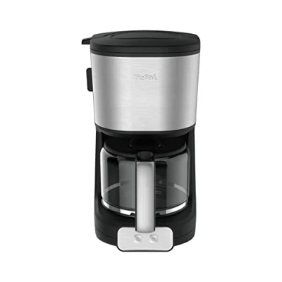 Afbeelding van Tefal Element koffiezetapparaat CM4708, filter, zwart/rvs, 10 15 kopjes, Aromaselector, voor sterkere koffie