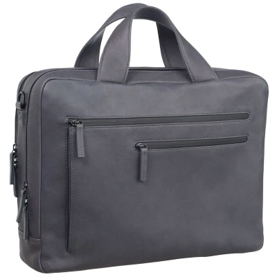 Afbeelding van Leonhard Heyden Den Haag 2 Handle Brief Case Compartments grey