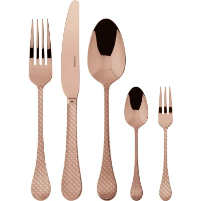 Afbeelding van Bestekset Sambonet Taormina PVD Copper (30 Delig)