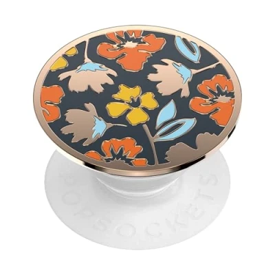 Afbeelding van ​​​PopSockets Phone Grip met uitbreidende kickstand, PopSockets voor telefoon emaille bloemblaadje Frenzy