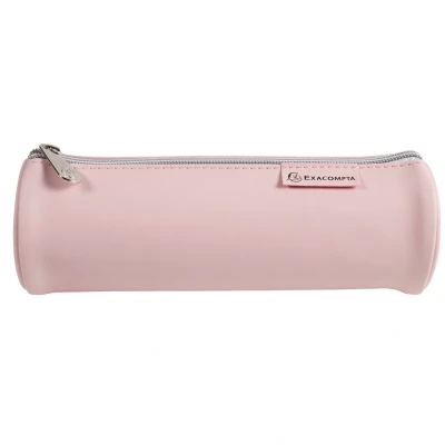 Afbeelding van Exacompta ref. 52570E 1 Ronde Pennenetui AQUAREL gemaakt van zacht aanvoelend rubber polyurethaan polyester voering Afmetingen: 22,5 x 7,5 cm willekeurige kleuren
