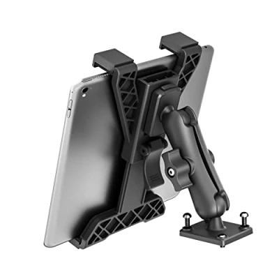 Afbeelding van OHLPRO Robuuste boorbasis tablethouder auto dashboard, voor iPad/iPad Mini Samsung Galaxy (alle 7 inch 11,5 inch) tablets, bureaus/autos/ideaal dashboard van wand of