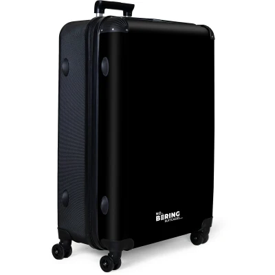 Afbeelding van NoBoringSuitcases.com® Koffer groot Reiskoffer lichtgewicht Zwart Effen Rolkoffer met 4 wielen Grote trolley XL 98 liter bagage