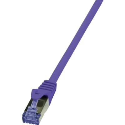 Afbeelding van Cat6a S/FTP PIMF LSZH Paars 3 meter Netwerkkabel Computerkabel Kabel