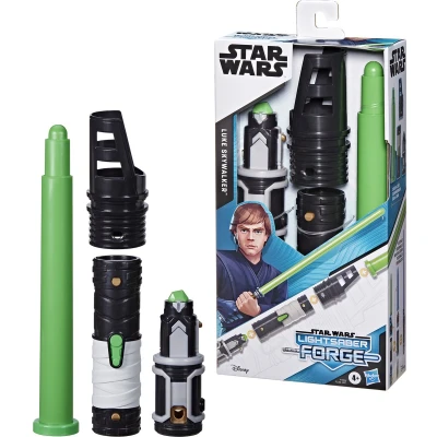 Afbeelding van Star Wars Lightsaber Forge Luke Skywalker, aanpasbare groene lightsaber, speelgoed voor kinderen