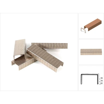 Afbeelding van Prebena B19CLF nieten 19mm bronskleurig 10.000 stuks