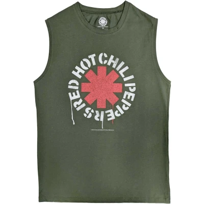 Afbeelding van Red Hot Chili Peppers Stencil Tanktop 2XL Groen