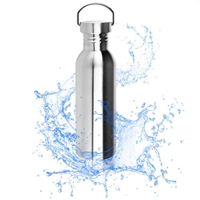 Afbeelding van Robin Goods® Drinkfles van roestvrij staal met handvat, hoogwaardige campingjerrycan, onbreekbaar en BPA vrij, 750 ml (1 stuk, ml)