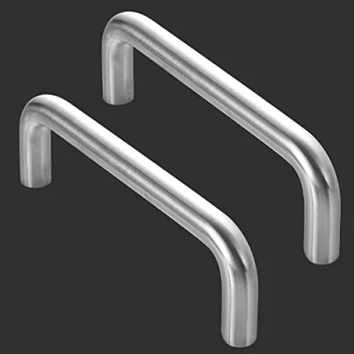 Afbeelding van X2 Zilveren Kast Lade Handgrepen Pulls,Roestvrij stalen Meubels Deurgrepen,Moderne Handgrepen,voor Badkamer Keuken Slaapkamer,Waterdicht,110mm(4.3in)