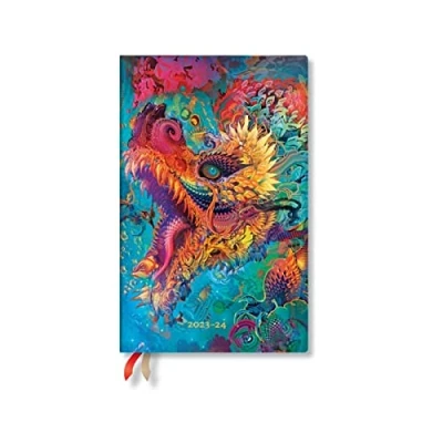 Afbeelding van Paperblanks Dagboeken van 18 maanden 2023 2024 Humming Dragon Verticaal Maxi (135 x 210 mm)