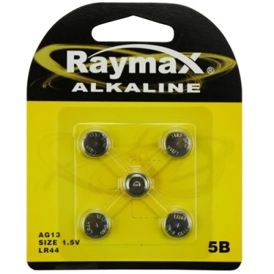 Afbeelding van Raymax Lithium 1.5V Knoopcel AG13 5 stuks