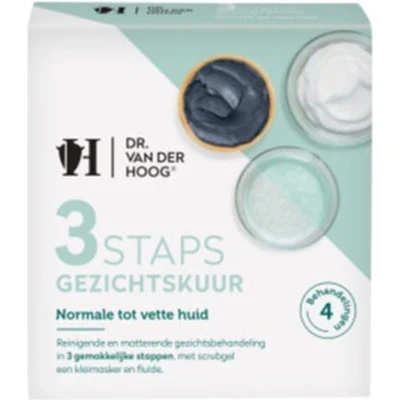 Afbeelding van Dr Van Der Hoog 3 Staps Gezichtskuur Normale tot Vette Huid