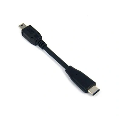 Afbeelding van System S USB Type C 3.1 naar Mini Host Adapter OTG On The Go kabel 10 cm in zwart