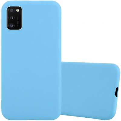Afbeelding van Cadorabo Hoesje geschikt voor Samsung Galaxy A41 in CANDY BLAUW Beschermhoes gemaakt van flexibel TPU silicone Case Cover