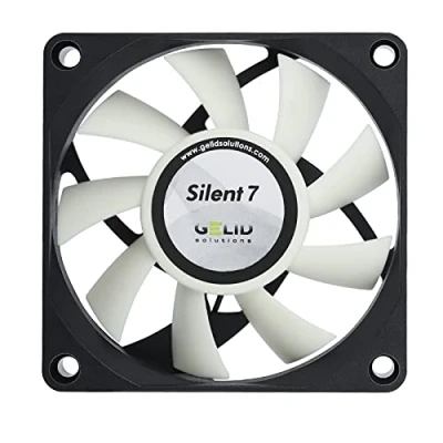 Afbeelding van Gelid Solutions Silent 7 3 Pins Ventilator van 70mm voor Standard Case Stille Werking Geoptimaliseerde Ventilatorbladen hoge Luchtstroom en Statische Druk.