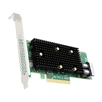 Afbeelding van Broadcom 05 50008 01 HBA 9400 8i geheugencontroller plug in kaart low profile zwart/groen/zilver