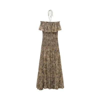 Afbeelding van Mango maxi jurk bruin