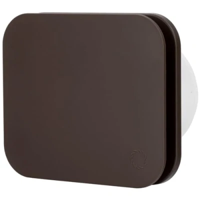 Afbeelding van Turbionaire Trend 100 SDBC Afvoerventilator, voor badkamer, keuken, wand/plafond, frontplaat Dark Brown Chocolate mat, diameter mm, 85 m3/h, 35 Pa, terugslagventiel, stil 33 dB, IPX4