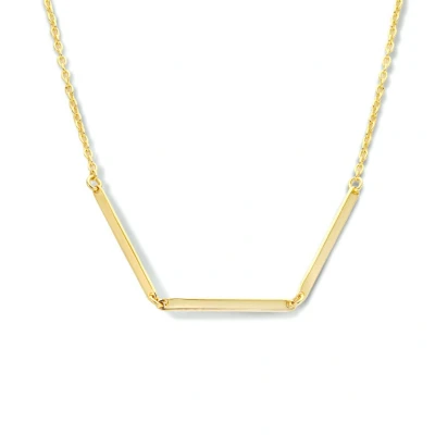 Afbeelding van zilver verguld (geel) collier balkjes 1,6 mm 40 + 4 cm 2102135 horloge Goudkleur 44