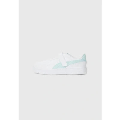 Afbeelding van Puma Court Lally AC+ PS Sneakers voor meisjes, wit/blauw (peaceful blue), 29.5 EU
