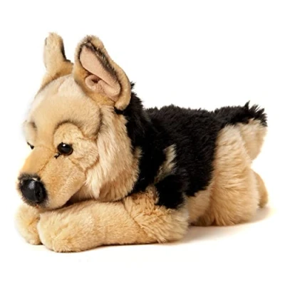 Afbeelding van Uni Toys Duitse herdershond, liggend 37 cm (lengte) pluche hond, huisdier dier