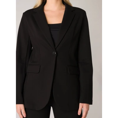 Afbeelding van Base Level getailleerde blazer Yace zwart