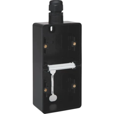 Afbeelding van Niko Hydro Opbouwbak 2V Ver. 1xM20 Zwart 761 84251