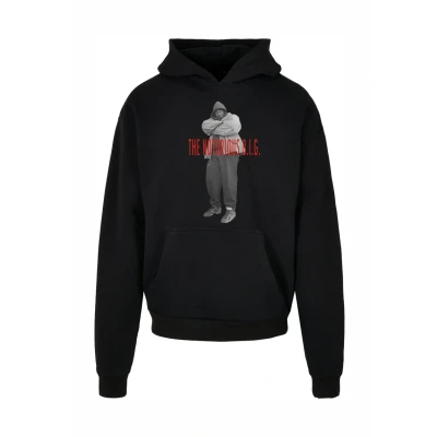 Afbeelding van Upscale by Mister Tee Biggie Smalls Concrete Hoodie, Heren, Maat: Medium, Black