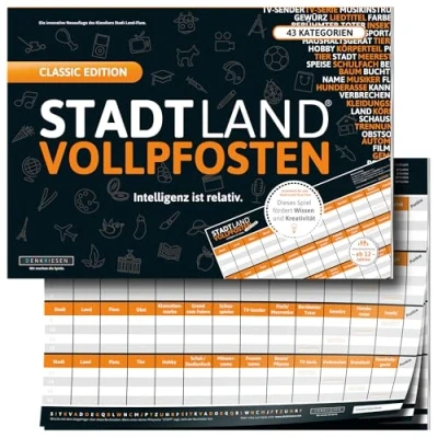 Afbeelding van DENKRIESEN stad land volledige palen Intelligenz ist relatief rivier nieuw gelegd speelblok (DIN A3 formaat), XXL