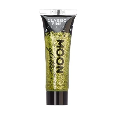 Afbeelding van Moon glitter Gel met klassieke fijne 12 ml goud gezichtsverf
