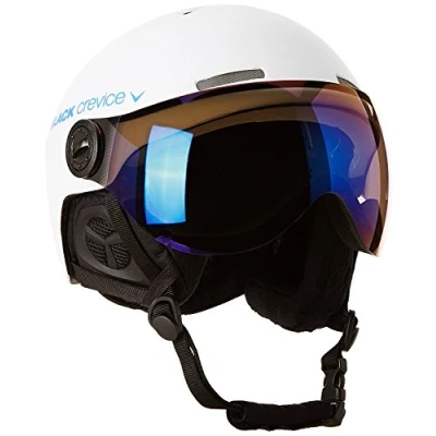 Afbeelding van Black Crevice Skihelm met vizier, Gstaad, BCR143921, wit/blauw, maat S/M