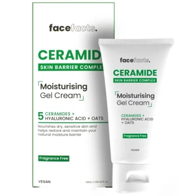 Afbeelding van Face Facts Ceramide gel crème hydraterend kalmeert en versterkt de huid 50 ml