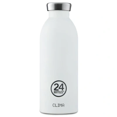 Afbeelding van Thermosfles Wit Ice White 500 Ml RVS 24Bottles Basic Collection 7,3 X 20,4 Cm
