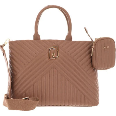 Afbeelding van LIU JO Shopper Schoudertas Achala Shopping Bag Nuez Lichtbruin