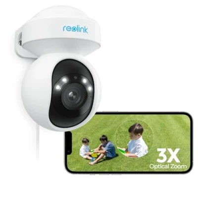 Afbeelding van Reolink 4K PTZ beveiligingscamera Buiten met 2,4/5 GHz WiFi Dual Band, 3x Optische Zoom, 360 Pan 50 Tilt, Slimme AI detectie, Automatische Tracking, Nachtzicht, Tweerichtingsaudio, E1 Outdoor Pro