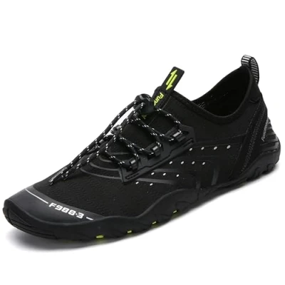 Afbeelding van Saguaro Badschoenen, strandschoenen, aquaschoenen, waterschoenen, surfschoenen, zwemschoenen voor dames, heren en kinderen, Nieuw zwart., 42 EU