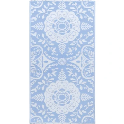 Afbeelding van vidaXL Buitenkleed 80x150 cm PP babyblauw