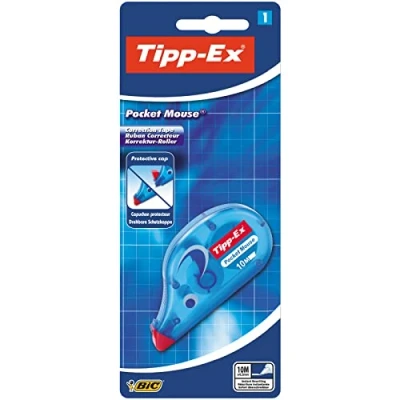 Afbeelding van Tipp Ex Pocket Mouse, correctieroller, met beschermkap Single 1 Stuk wit