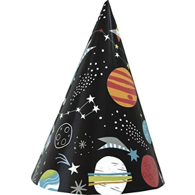 Afbeelding van Feesthoedje Outer Space 8 stuks