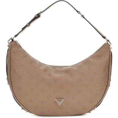 Afbeelding van Guess Cresidia Large Hobo Dames Schoudertas Dark Taupe One Size