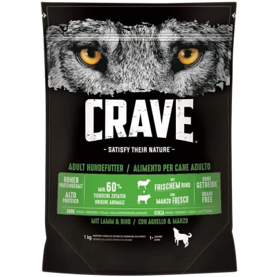 Afbeelding van 20% korting! Crave Ancient Grains 1 kg Adult Lam &amp; Rund