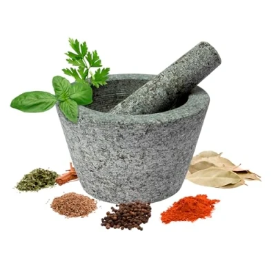 Afbeelding van Browin 312013 vijzel en stamper van graniet voor de keuken Ø 13 cm elegant eenvoudig meubels