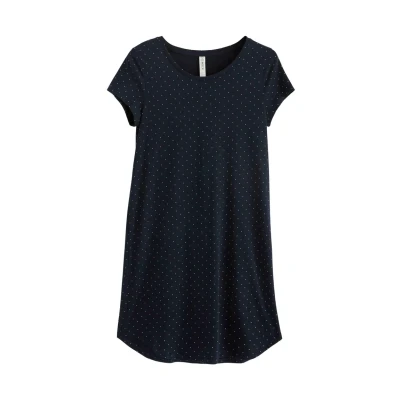Afbeelding van Lindex Nachthemd donkerblauw / offwhite