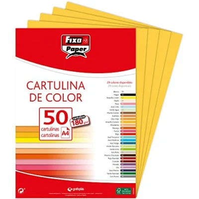 Afbeelding van Fixo Paper 11110360 kartonnen verpakking A4 50 stuks kanariegeel, 180 g