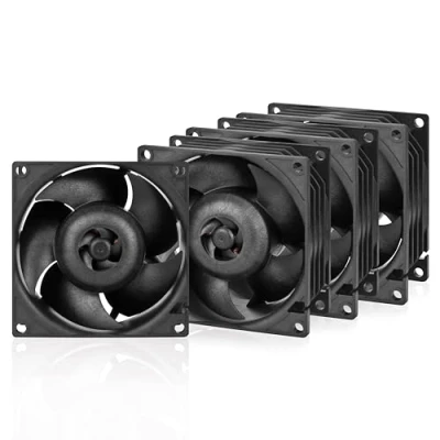 Afbeelding van ARCTIC S8038 10K (4 Stuks) Server ventilator, 80x80x38 mm, 500 10000 rpm, PWM geregeld, 4 pens connector, 12 V DC Zwart